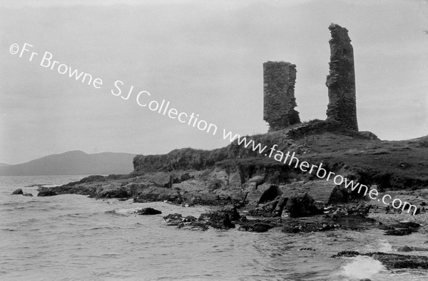 DUNBEACON CASTLE FROM S. SHORE